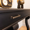 Scroll Black 150 cm Sideboard Table With Drawer classic design