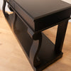 Scroll Black 150 cm Sideboard Table With Drawer top view picture