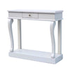 Scroll Console Table with Drawer 90 cm Grey