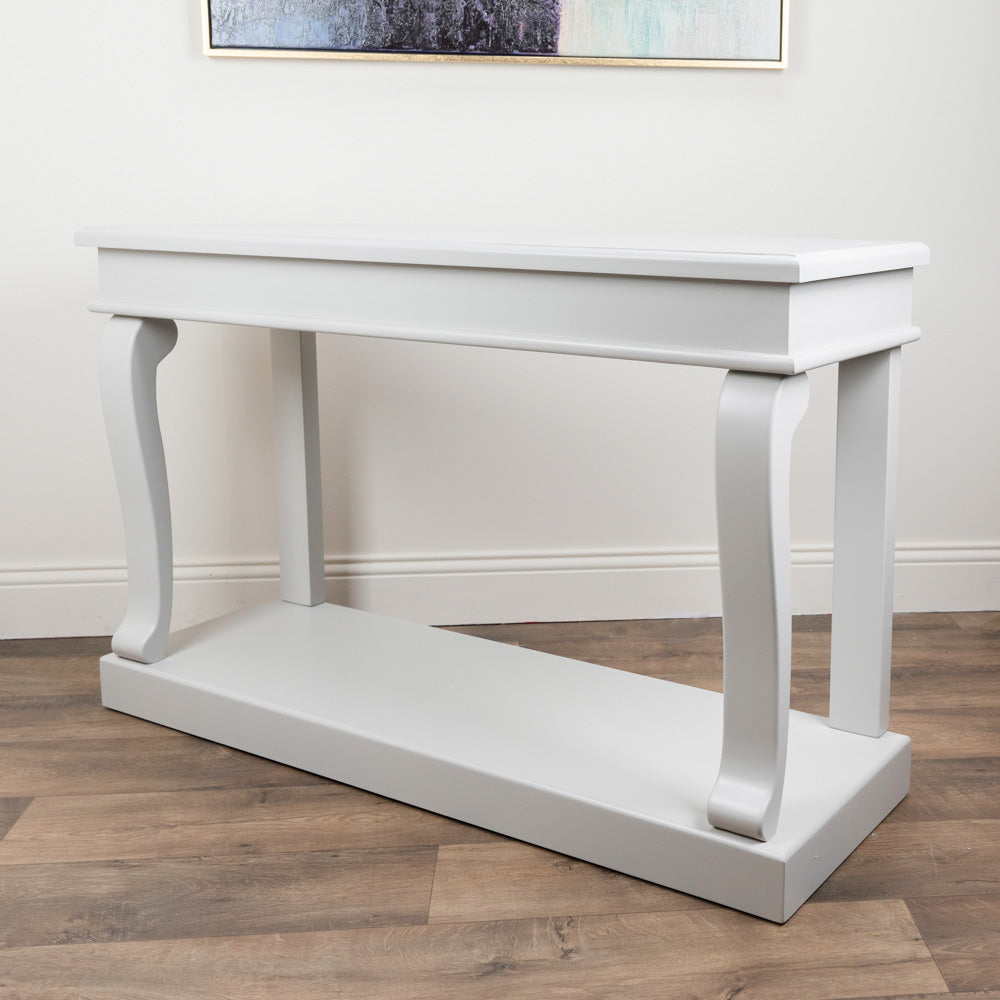 Elegant Ivory Console Table | 130 cm Wooden Console Table - Foy and Company