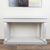 Scroll Ivory 130cm Console Table front view picture of the table