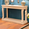 Scroll Ivory 130cm Console Table life style picture