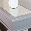 "Console table with storage for living room essentials"
