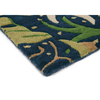 Morris & Co Seaweed Floral Rug Ink hand-tufted wool rug with a cut pile