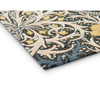 Morris & Co Seaweed Floral Rug Teal hand-tufted wool rug with a cut pile