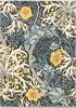 Morris & Co Seaweed Floral Rug Teal picture of the rug Floral design