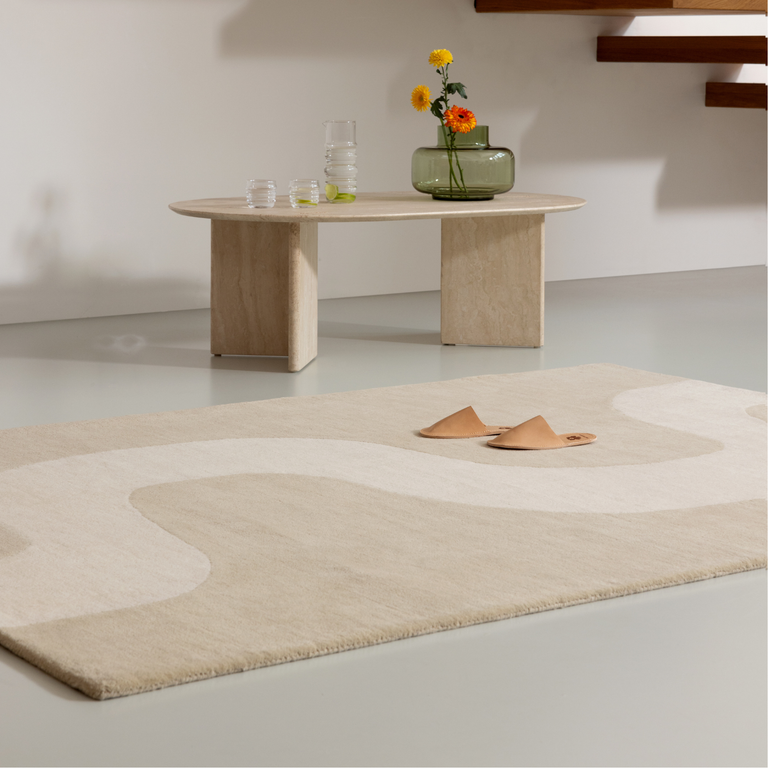 Marimekko Seireeni Bohemian Rug Warm Beige