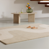 Marimekko Seireeni Bohemian Rug Warm Beige lifestyle picture in the hallway