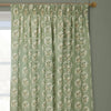 Sessile Leaf Motif PP Curtains Leaf Sage life style top view photo