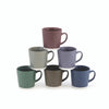 Set Six Pottery Mugs Tipperary picture of the mugs in a different colors