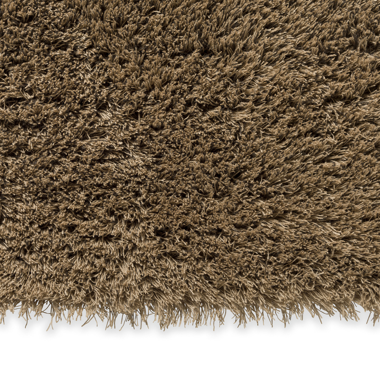 Brink & Campman Shade High Shaggy Rug Beige Dark Chocolate