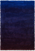 Brink & Campman Shade High Shaggy Rug Electric Blue/Aubergine picture of the rug gradient design