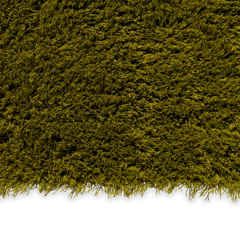 Brink & Campman Shade High Shaggy Rug Olive/Deep Forest