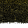 Brink & Campman Shade High Shaggy Rug Olive/Deep Forest dark green part of the rug