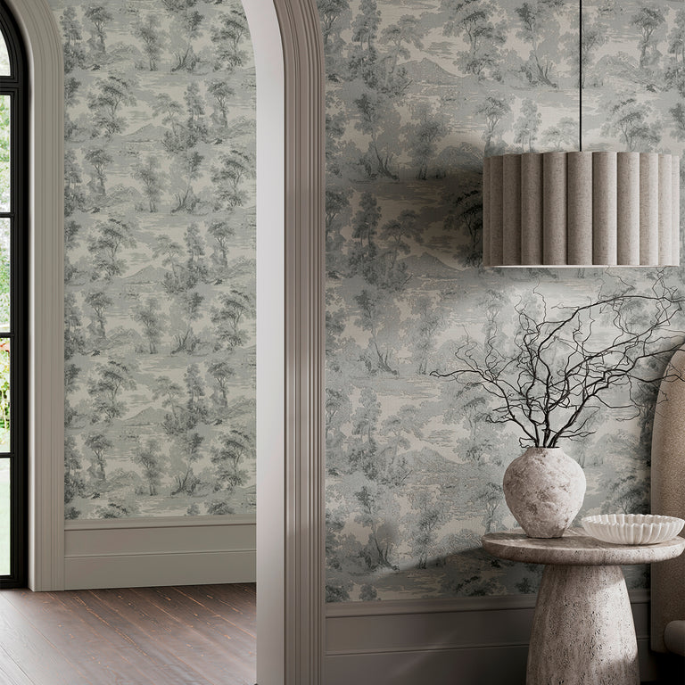Boutique Shibui Forest Wallpaper Shadow - Botanic Wall Covering Design