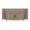 Warm and inviting rustic brown sideboard.