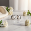 Silver Mother of Pearl Earrings - Silverplated Jewellery Collection | Elegant Drop Earrings for Everyday & Occasion Wear