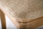 Stylish upholstered chair in oak