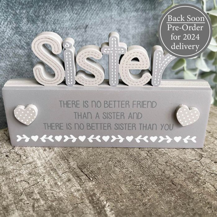 Sister Cutout Block
