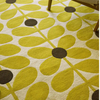 Orla Kiely Sixties Stem Yellow 158106 close view picture of the rug pattern