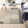 Skye Geometric Rug 242 Natural pilcture on the floor