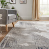 Concept Looms Skyline Rug SK103 Ivory Navy with a textured surface
