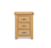 Elegant wooden bedside table with drawers