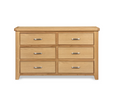 Stylish oak chest of drawers for bedroom storage