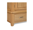 Oak wardrobe and drawers with stylish design
