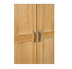 Bedroom wardrobe with drawer in light oak
