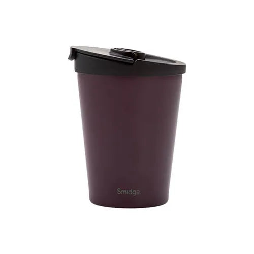 Leakproof travel mug with the Smidge Autumn Berry design.
