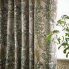 Snakeshead Jacquard Chenille PP Curtains Sunflower/Stone life style close view photo
