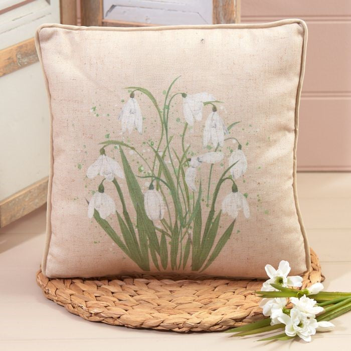 Snowdrop Printed Cushion