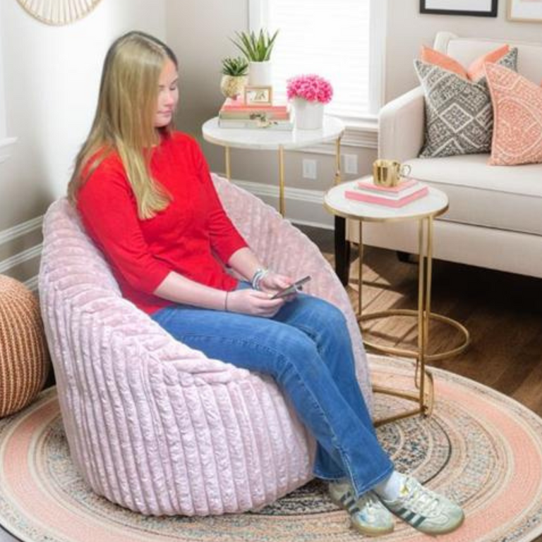 Snug Milano Cord Bean Bag Chair Pink