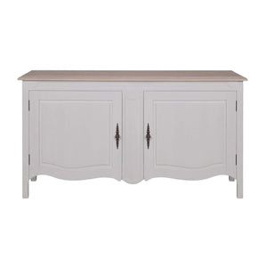 Elegant Hardwick Rustic Brown cabinet with French-inspired accents.
