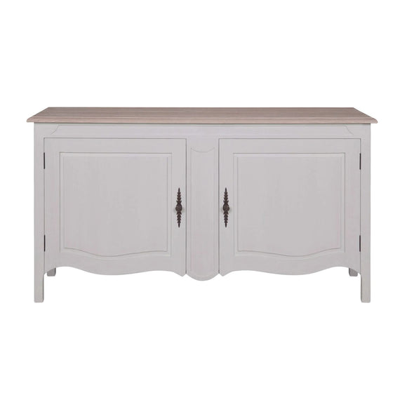 Elegant Hardwick Rustic Brown cabinet with French-inspired accents.