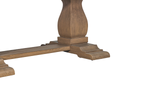 Sofia Dining Table 1.8m Smoked Oak with a solid wooden legs