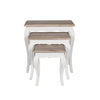 Chic Antique Oak Nest of Tables for Your Stylish Living Space.
