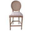 Rustic charm meets comfort with this back counter stool.