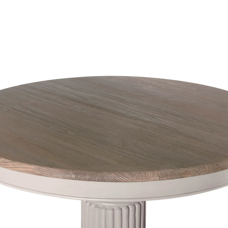 Sofia Round Dining Table 1.8m Hardwick Rustic Brown