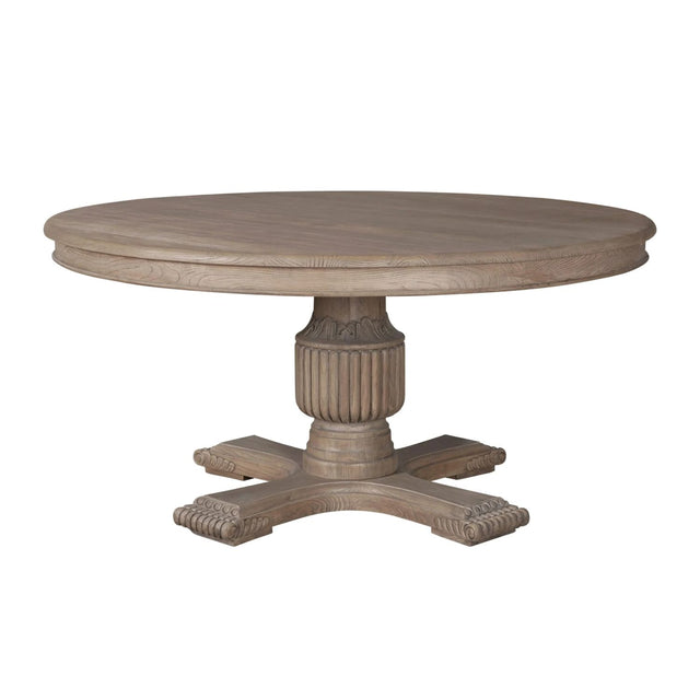 Sofia Round Dining Table 1.6m Smoked Oak