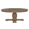 Sofia Round Dining Table 1.6m Smoked Oak wooden dining table