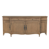 Sofia Sideboard Rustic Smoked Oak with a black metal hardwear