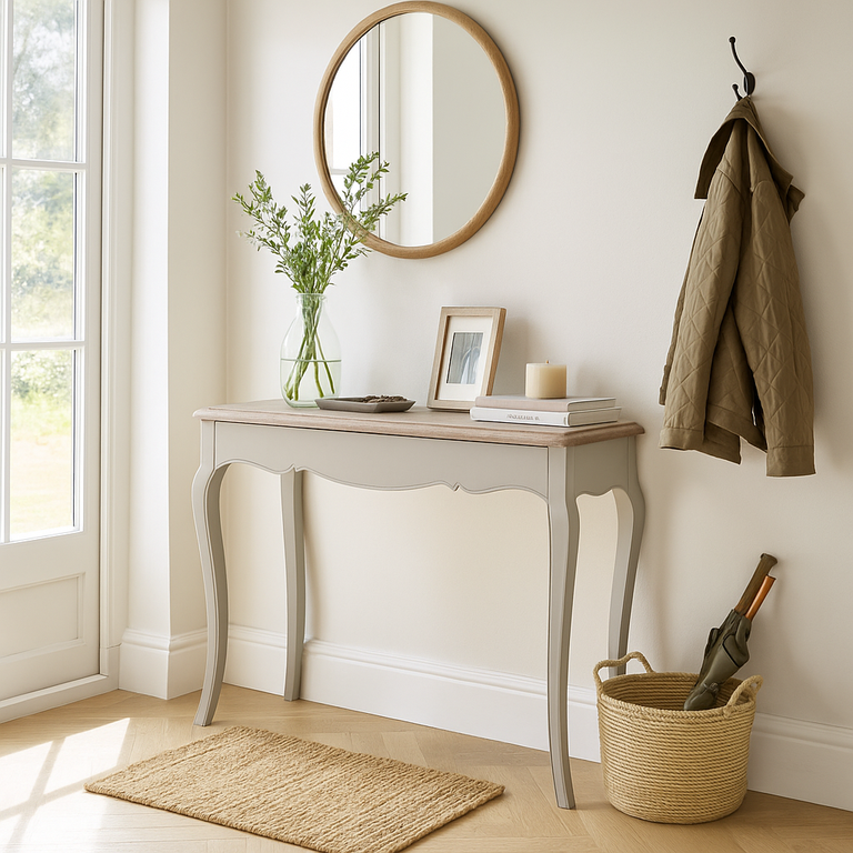 Sofia Small Console Table Hardwick Smoked Oak