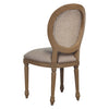 Sofia Upholstered Rattan Balloon Dining Chair Smoked Oak perfect fit around Sofia dining table
