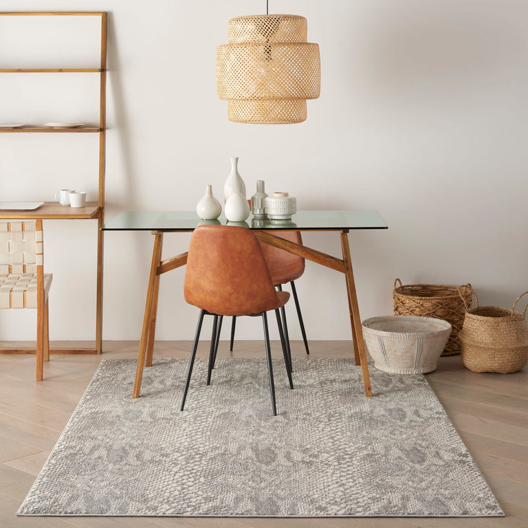 Nourison Solace Rug SLA06 Ivory Grey