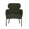Green armchair on a white background