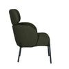 Green armchair on a white background