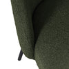Close-up of a textured green chair on a white background