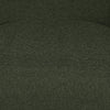 Close-up of a textured green fabric surface